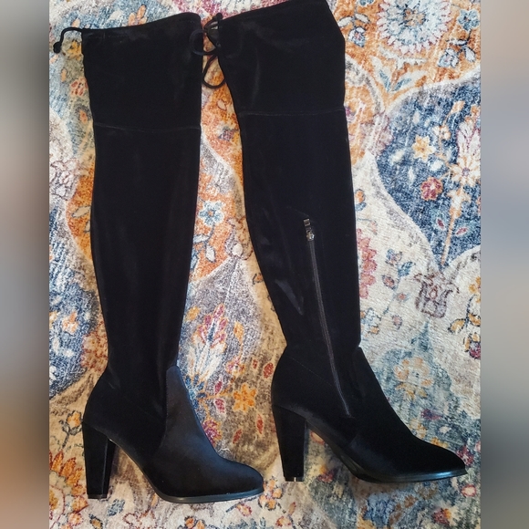 EUC - Tall velvety black boots...S.E.X.Y π’ - Picture 2 of 9